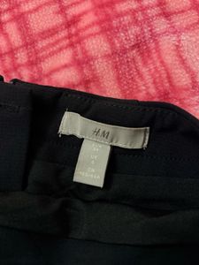 Black Mini H&amp;M Skirt with Gold Buttons