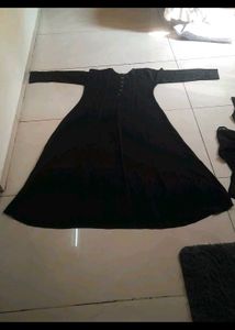 Elegant Black Abaya Gown