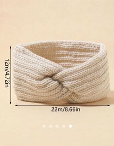 cozy twisted knot knit headband 📌