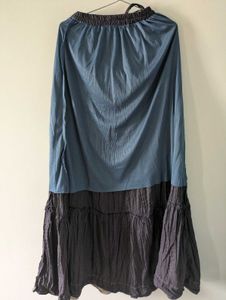 Ethnic tiered long skirt