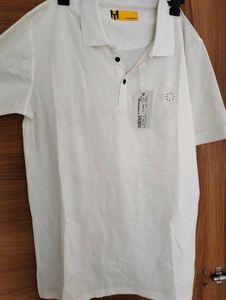 Men's White Polo T-Shirt