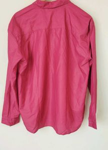 Chic Pink Striped Button-Down Shirt💘