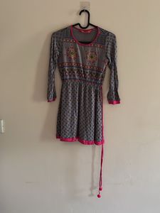 Boho Print Mini Dress