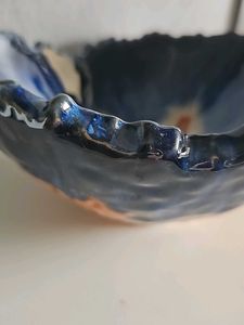 Ceramic Coral Serving Bowl