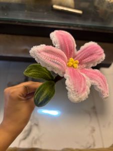 Handmade Pink Pipe Cleaner Flowers