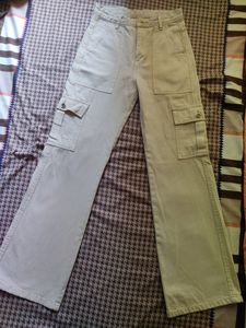 Off White Cargo Jeans