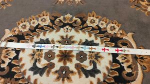 White chrome hearts belt statement pice