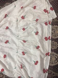 Cute Cherry Print Skirt