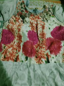 Elegant Floral Anarkali Gown