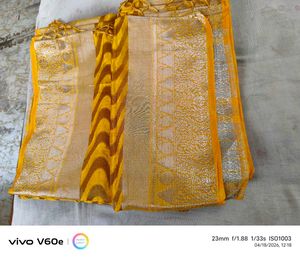 Elegant Yellow Saree with Blouse