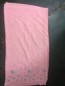 Pretty Pink Embroidered saree