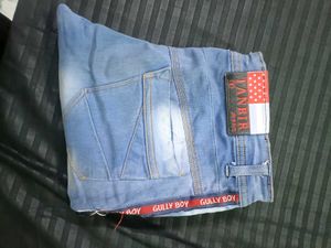Distressed Patchwork Jeans