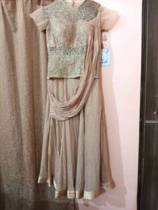 Beige beautiful gown
