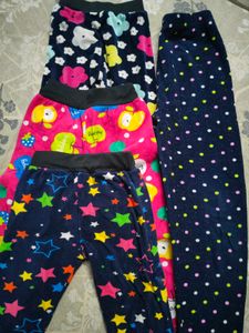 Girls' Soft Print Leggings - Bundle of 4