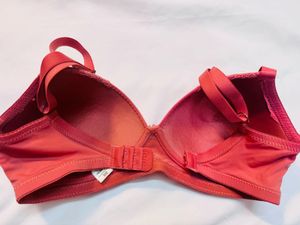 Red Bra with Lace Detail (brick colour)