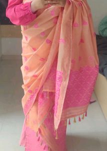 Assamese Mekhla chadar set stiched with c