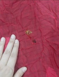 heavy Red Embroidered Kurta Set