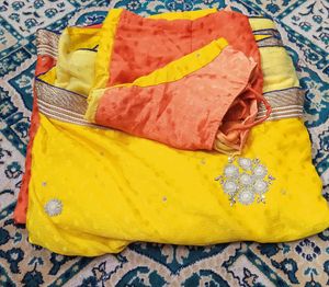 Orange &amp; Yellow Ombre Dupatta