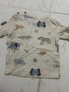 Cute Animal Print Long Sleeve Top