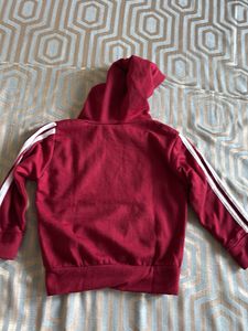 Kids Burgundy Fleece Tracksuit Set
