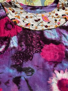 Vibrant Floral Print Kurta