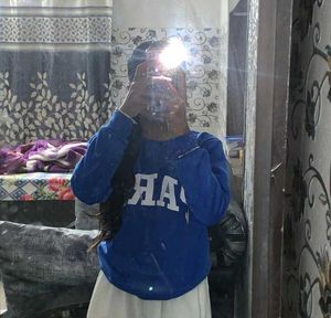 Blue Graphic Sweatshirt