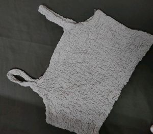 Grey Crop Top