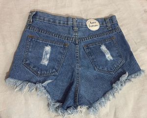 Distressed Denim Shorts