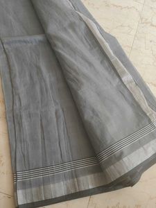Elegant Grey Saree