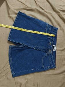 Stylish Denim Wrap Skirt