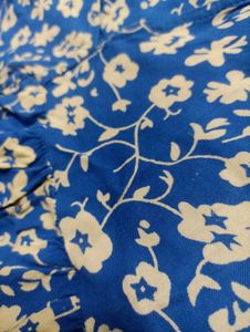 Blue Floral Mini Dress