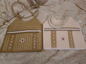 Handcrafted Floral Tote Bag Set combo