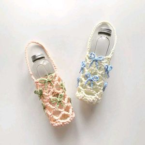Handmade Crochet Flower bottle holder