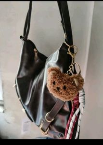 adjustable buckle shoulder bag