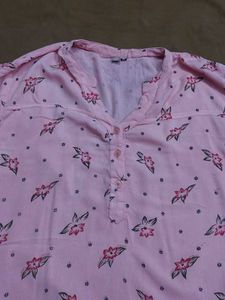 Cute Pink Floral Top