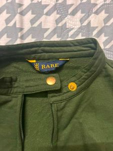 Chic Green Casual Jacket