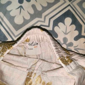 Girls' Gold Floral Outfit