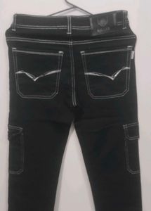 Black Cargo Jeans