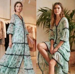 🎀DREAMY MINT FLORAL LONG FROCK 🌸✨
