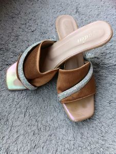 Stylish Heels with Rhinestone Detail