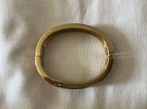 Chic Enamel &amp; Stone Bangle Bracelet
