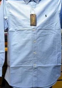 NEW Blue Polo Ralph Lauren OXFORD Shirt