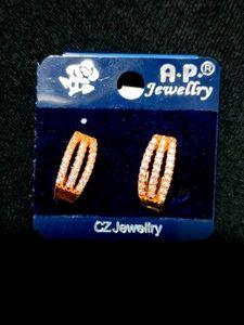 Anti Tarnish diamond Bali Earrings