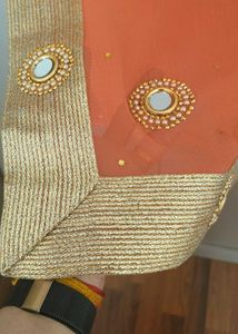Orange Saree with blouse