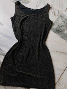 Sparkly Black Mini Dress
