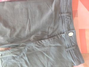 Wide Leg Denim Jeans rusty green