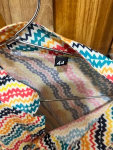 Vibrant Zigzag Print Kurta
