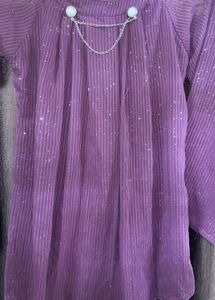 Elegant Purple Sparkly top