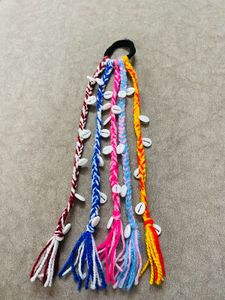 Bohemian Hair Ties with Shells