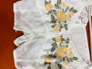 Floral Embroidered Lace Blouse